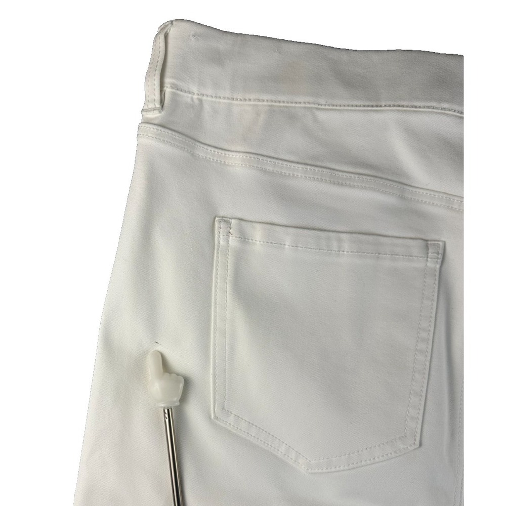 Liverpool Cruiser Jorts Womens 12/31 Waist White Stretch Denim Bermuda High Rise - Picture 9 of 16